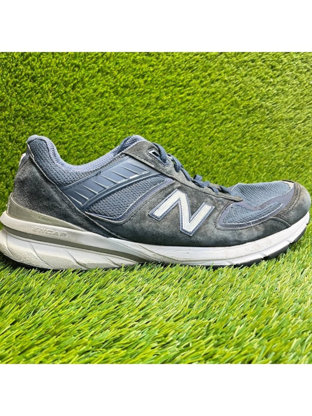 New Balance 990 v5 Mens Size 14 Blue White Athletic Running Shoes Sneakers